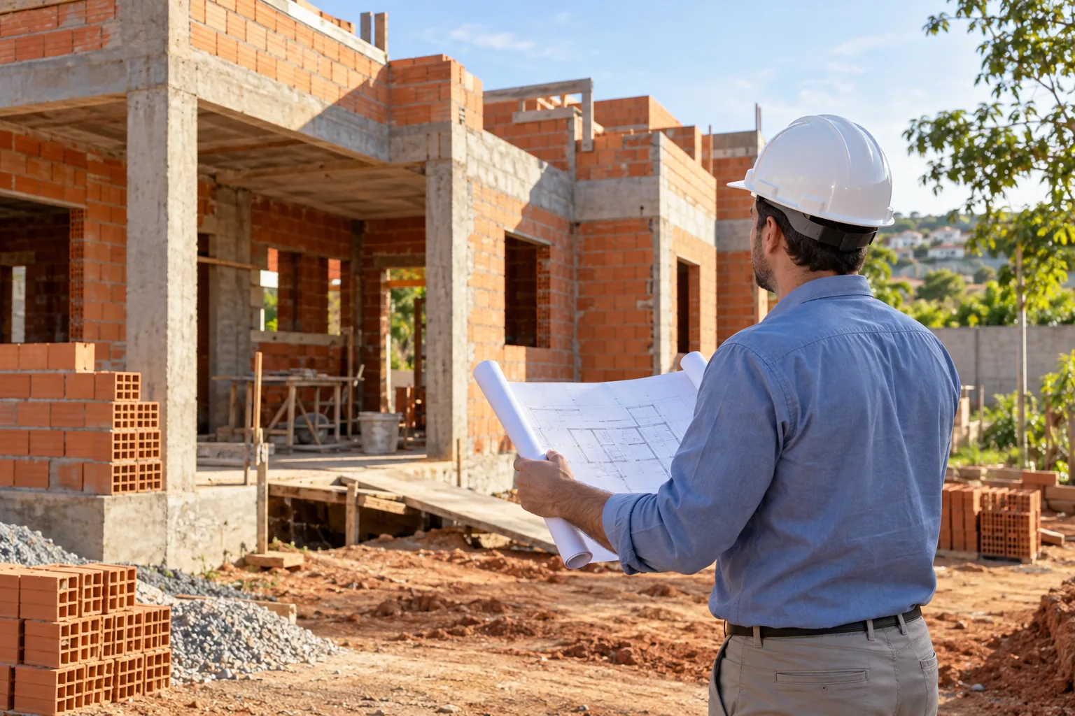 Construção de casa — imagem ilustrativa